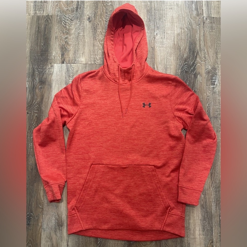 Under Armour Men's Heathered Red Hoodie, Sz Small